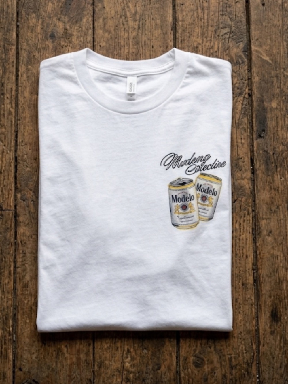 Modelo Beer market Studios Collab shirt